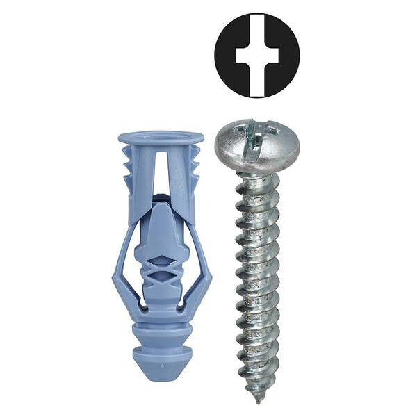 Dottie Triple-Grip Screw Anchor, 1-1/2" L, Nylon TG10KTP - main